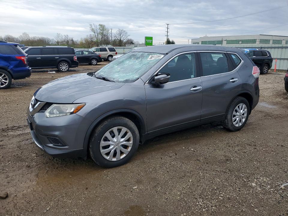2015 Nissan Rogue VIN KNMAT2MV8FP584984 COPART salvage auction — HAIL, Il - Salvage Certificate, sold $900 on 2026-07-10 (photo 1)