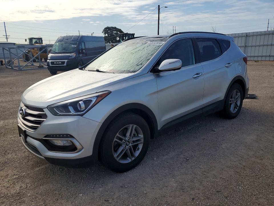 2017 Hyundai Santa fe VIN 5XYZUDLB2HG486512 COPART salvage auction — HAIL, Ia - Cert Of Title-Salvage Title, sold $4,400 on 2026-07-15 (photo 1)