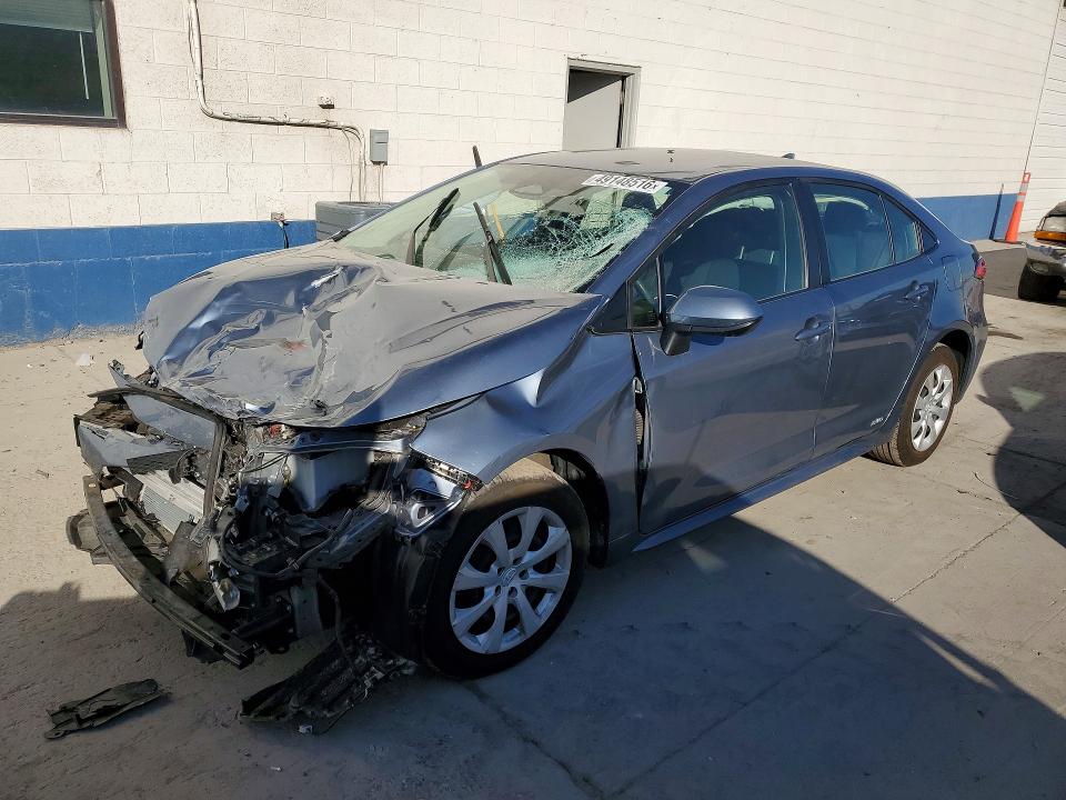 2023 Toyota Corolla VIN JTDBDMHE9P3007333 COPART salvage auction — FRONT END, Ut - Salvage Certificate, sold $3,300 on 2026-07-06 (photo 1)