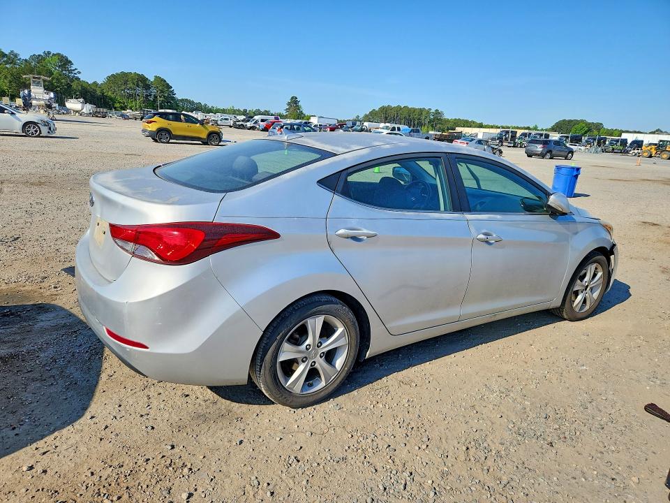 2016 Hyundai Elantra VIN KMHDH4AE9GU484714 COPART salvage auction — FRONT END, Nc - Salvage Certificate Of Title, sold $400 on 2026-07-20 (photo 3)