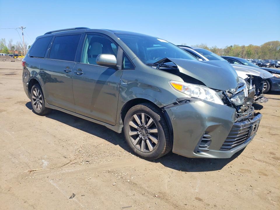 2018 Toyota Sienna VIN 5TDJZ3DC1JS193256 COPART salvage auction — FRONT END, Id - Salvage Certificate Of Title, sold $4,150 on 2026-07-02 (photo 4)