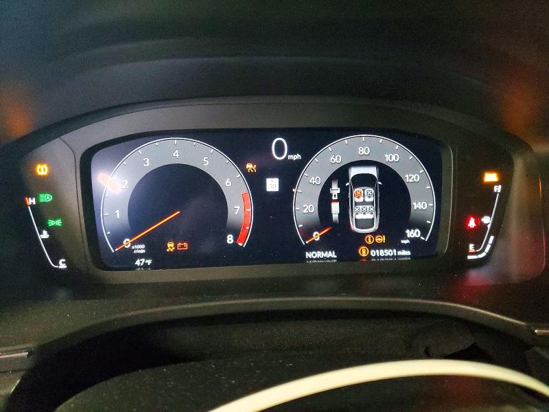 2025 Acura Integra VIN 19UDE4G70SA009096 COPART salvage auction — WATER/FLOOD, IN - CERT OF TITLE-SALVAGE FLOOD, sold $550 on 2026-08-03 (photo 9)