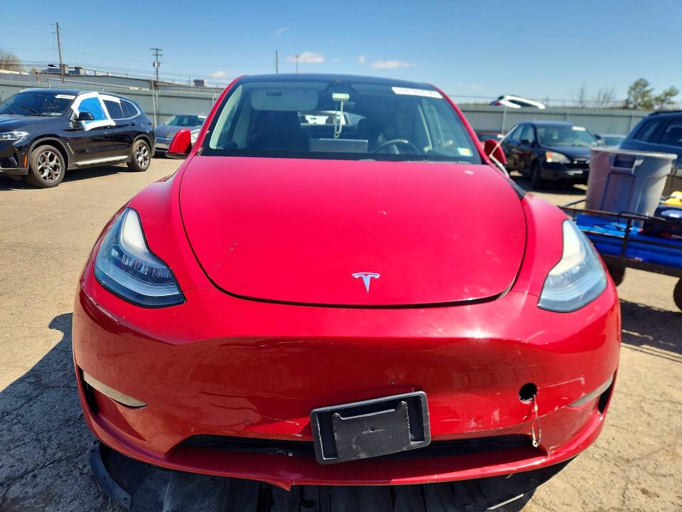2021 Tesla Model y VIN 5YJYGDEE5MF074516 COPART salvage auction — REAR END, Pa - Cert Of Title, sold $4,350 on 2026-07-17 (photo 5)