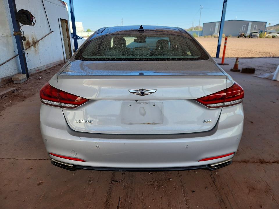2015 Hyundai Genesis VIN KMHGN4JE8FU016851 COPART salvage auction — FRONT END, Salvage Title, sold $625 on 2026-07-28 (photo 6)