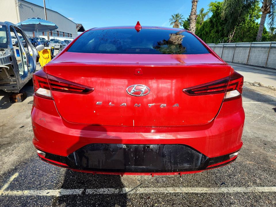 2019 Hyundai Elantra VIN KMHD84LF2KU745826 COPART salvage auction — FRONT END, CA - CERTIFICATE OF TITLE, sold $1,100 on 2026-07-02 (photo 6)