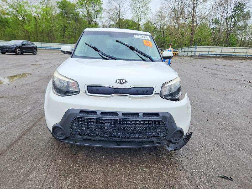 2014 Kia Soul VIN KNDJN2A28E7107099 COPART salvage auction — FRONT END, Pa - Certificate Of Salvage, sold $975 on 2026-07-02 (photo 5)