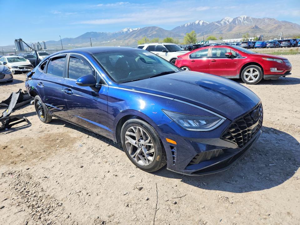 2021 Hyundai Sonata VIN 5NPEL4JA0MH097253 COPART salvage auction — REAR END, Id - Salvage Certificate Of Title, sold $2,150 on 2026-07-24 (photo 4)