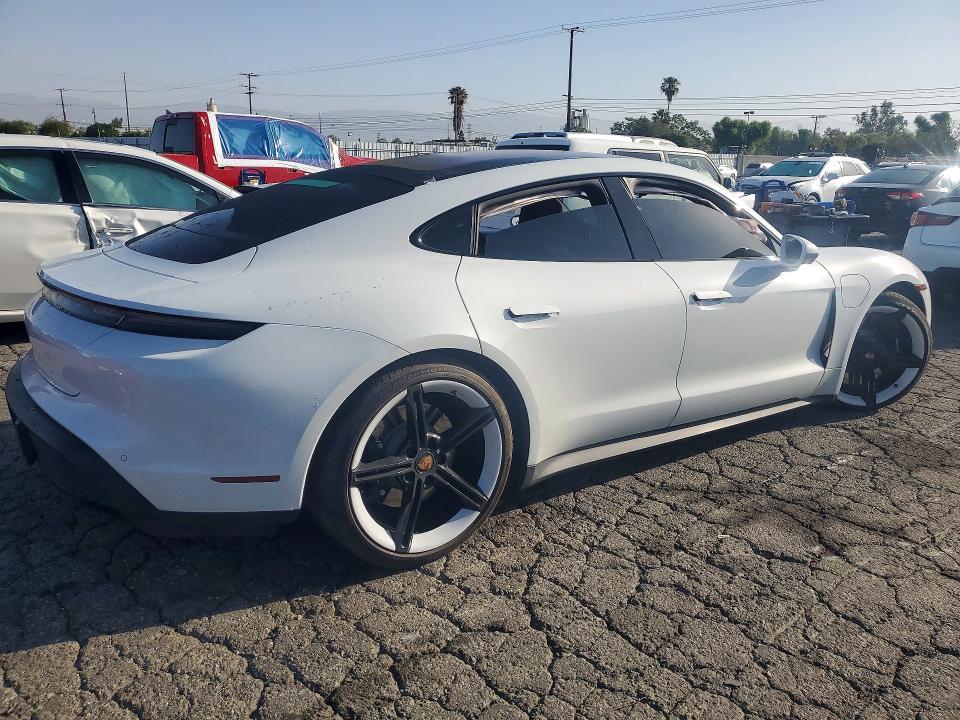2021 Porsche Taycan VIN WP0AB2Y19MSA40873 COPART salvage auction — SIDE, Ca - Salvage Certificate, sold $30,500 on 2026-07-16 (photo 3)