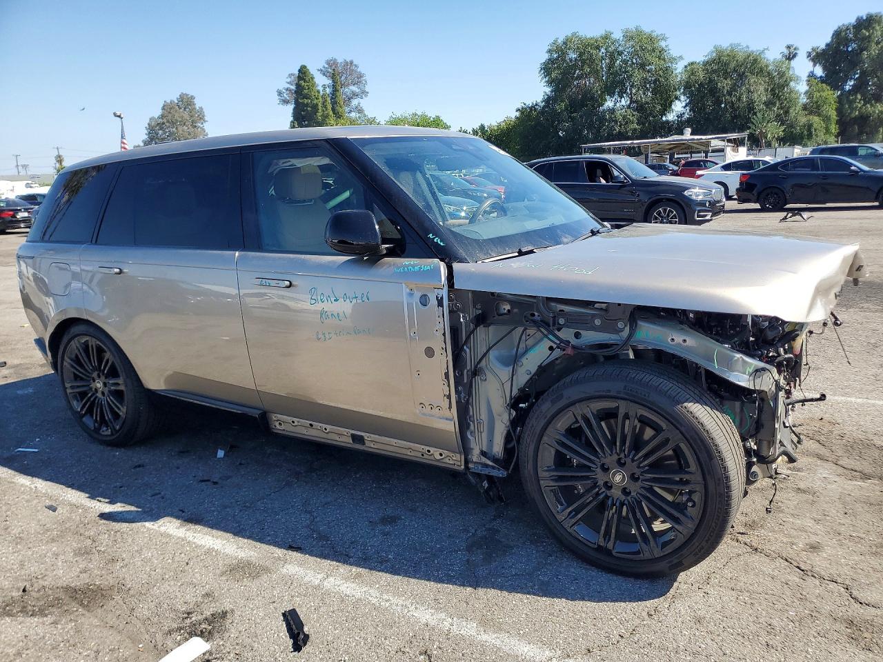 2025 Land Rover Range Rover VIN SALKPBE91SA312924 COPART salvage auction — Front End, CA - SALVAGE CERTIFICATE, sold $50,500 on 2026-07-10 (photo 4)