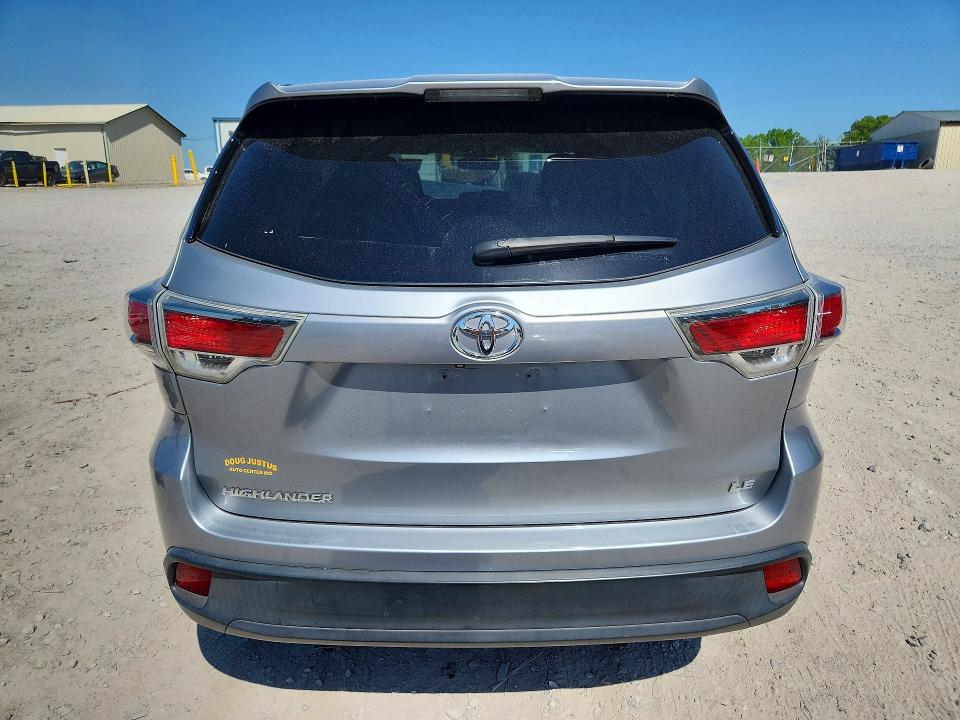 2014 Toyota Highlander VIN 5TDZARFH7ES008283 COPART salvage auction — FRONT END, Id - Salvage Certificate Of Title, sold $175 on 2026-07-09 (photo 6)