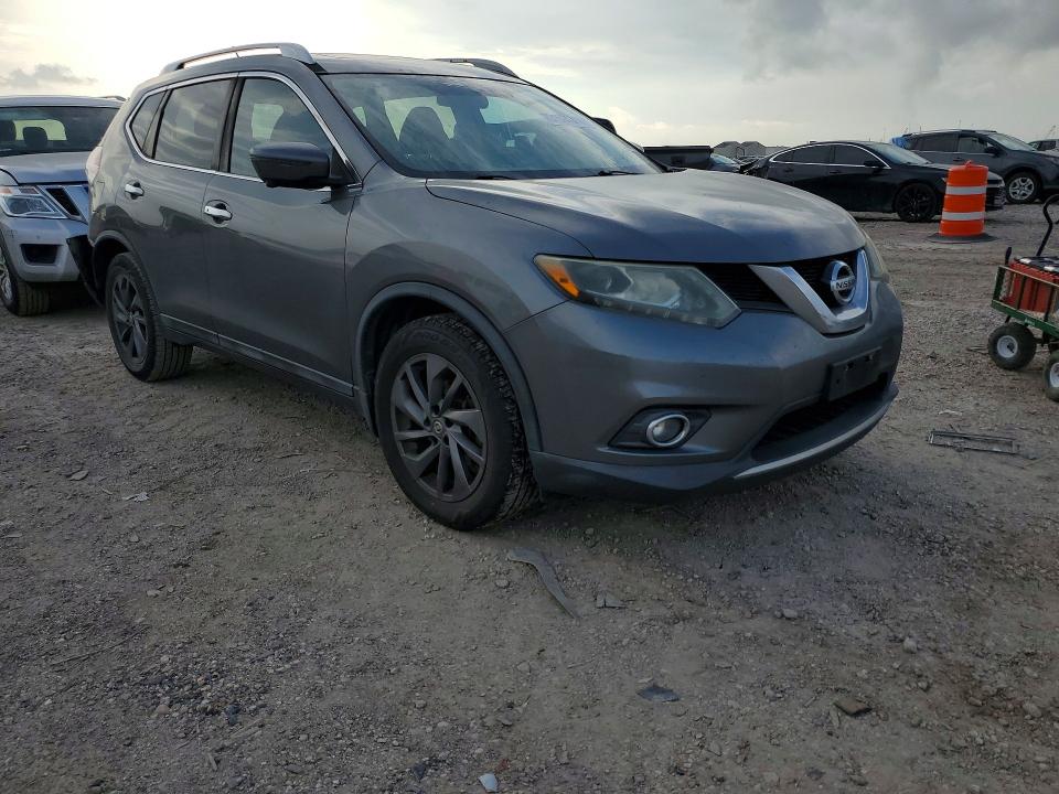 2016 Nissan Rogue VIN 5N1AT2MT7GC761382 COPART salvage auction — REAR END, TX - SALVAGE VEHICLE TITLE, sold $2,050 on 2026-07-02 (photo 4)
