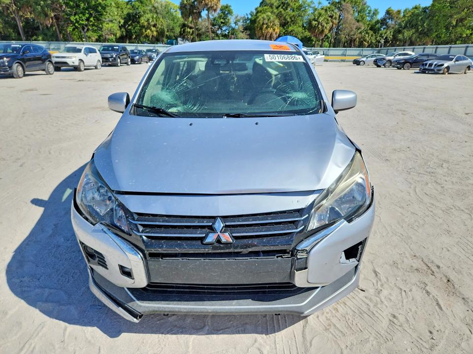 2021 Mitsubishi Mirage VIN ML32FUFJ6MHF03723 COPART salvage auction — FRONT END, Fl - Certificate Of Destruction, sold $1,500 on 2026-07-15 (photo 5)