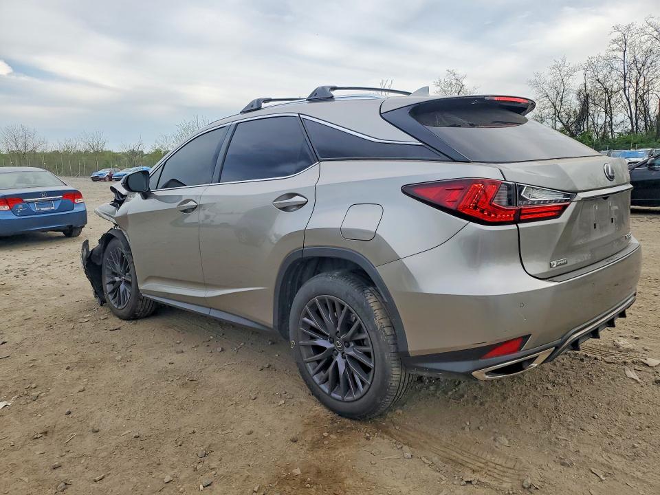 2021 Lexus Rx VIN 2T2SZMDA7MC266714 COPART salvage auction — FRONT END, Md - Cert Of Salvage < 75% Damage, sold $6,700 on 2026-07-23 (photo 2)