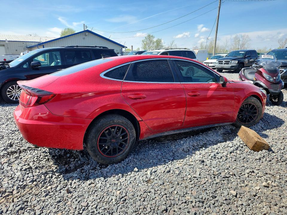 2020 Hyundai Sonata VIN 5NPEG4JAXLH034230 COPART salvage auction — FRONT END, Il - Salvage Certificate, sold $2,150 on 2026-07-27 (photo 3)