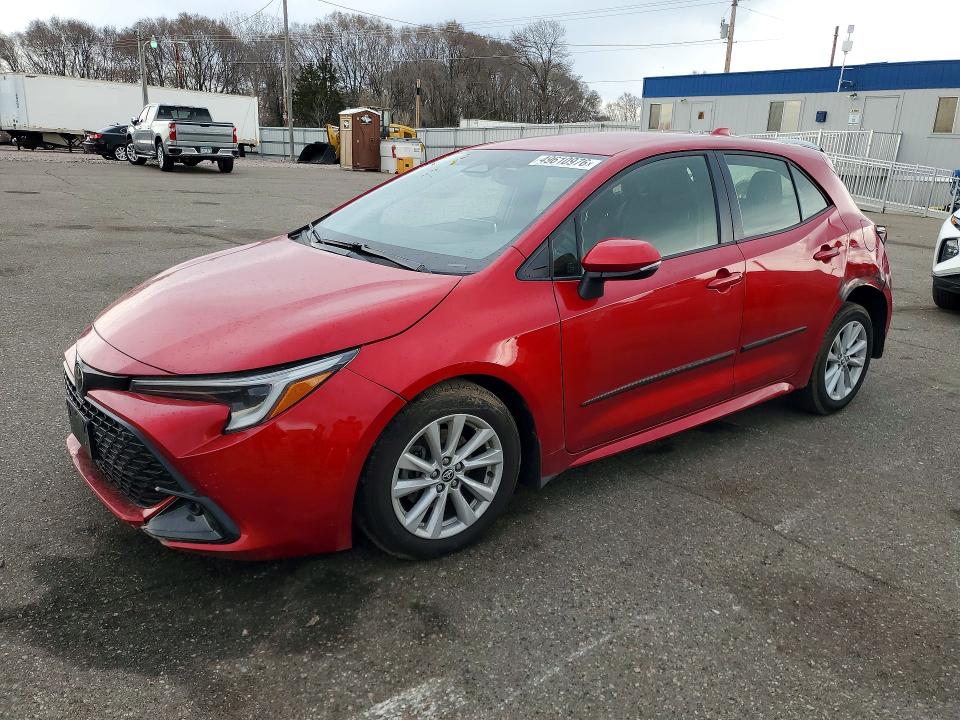 2023 Toyota Corolla VIN JTND4MBE0P3209572 COPART salvage auction — FRONT END, Mn - Cert Of Title-Salvage, sold $5,300 on 2026-07-07 (photo 1)
