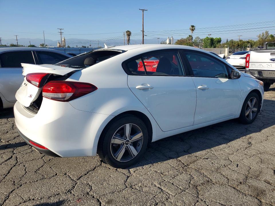 2018 Kia Forte VIN 3KPFL4A71JE218395 COPART salvage auction — REAR END, Ca - Salvage Certificate, sold $2,050 on 2026-07-09 (photo 3)