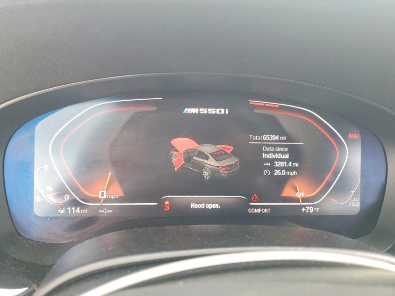 2020 BMW M5 VIN WBAJS7C04LCD22307 COPART salvage auction — MINOR DENT/SCRATCHES, Md - Cert Of Title-Rebuilt Salvage, sold $19,500 on 2026-07-27 (photo 9)