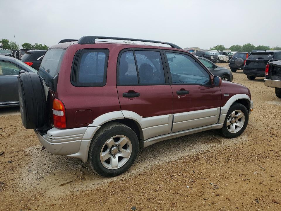 2000 Suzuki Grand vitara VIN JS3TE62V8Y4105448 COPART salvage auction — FRONT END, Tx - Bonded Title - Salvage, sold $125 on 2026-07-16 (photo 3)