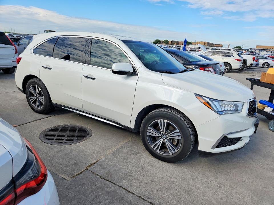 2017 Acura Mdx VIN 5FRYD4H30HB019575 COPART salvage auction — SIDE, TX - SALVAGE VEHICLE TITLE, sold $8,000 on 2026-07-30 (photo 4)