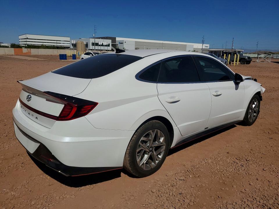 2021 Hyundai Sonata VIN 5NPEL4JA9MH067135 COPART salvage auction — FRONT END, Az - Cert Of Title - Salvage, sold $375 on 2026-07-30 (photo 3)