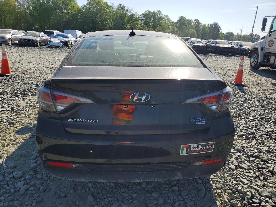 2016 Hyundai Sonata VIN KMHE34L12GA018069 COPART salvage auction — FRONT END, Nc - Salvage Certificate Of Title, sold $500 on 2026-07-08 (photo 6)