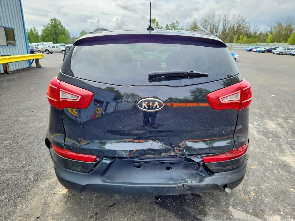 2011 Kia Sportage VIN KNDPC3A23B7013410 COPART salvage auction — REAR END, Or - Salvage Title Certificate, sold $275 on 2026-07-29 (photo 6)