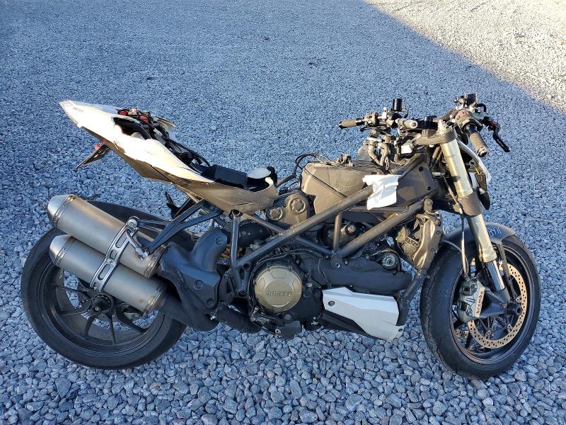 2010 Ducati Streetfighter VIN ZDM11BEW5AB003268 COPART salvage auction — SIDE, NV - SALVAGE TITLE, sold $400 on 2026-09-03 (photo 1)