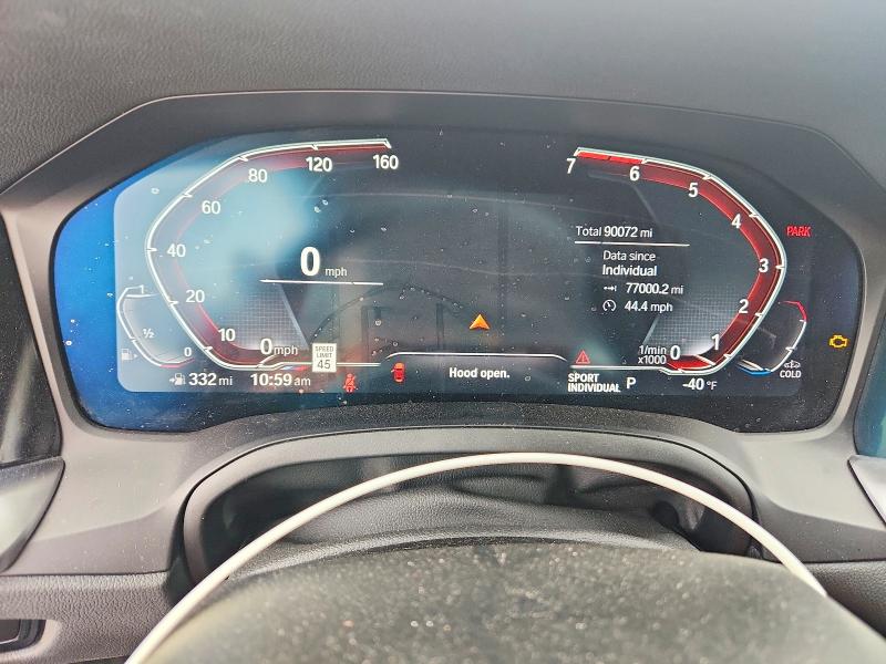 2022 BMW 4er VIN WBA73AP07NCJ80551 COPART salvage auction — FRONT END, Ga - Cert Of Title-Salvage, sold $9,800 on 2026-08-11 (photo 9)