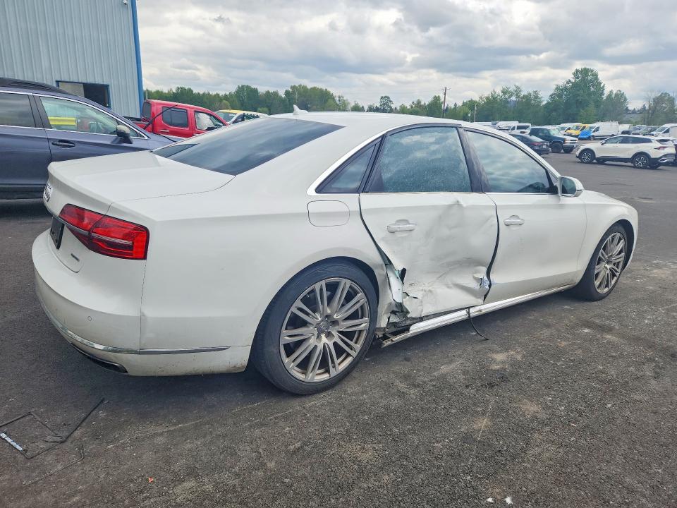 2015 Audi A8 VIN WAUJGAFD8FN019937 COPART salvage auction — SIDE, Or - Lien Papers Salvage, sold $3,050 on 2026-09-17 (photo 3)