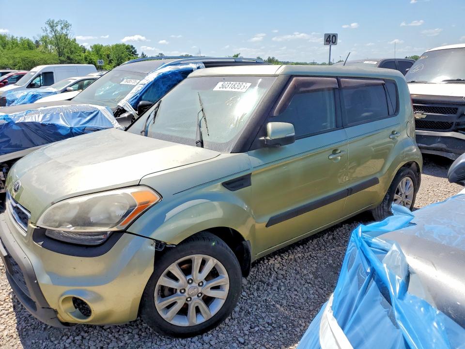 2013 Kia Soul VIN KNDJT2A60D7606695 COPART salvage auction — FRONT END, AL - CERT OF TITLE-SALVAGE TITLE, sold $825 on 2026-07-28 (photo 1)