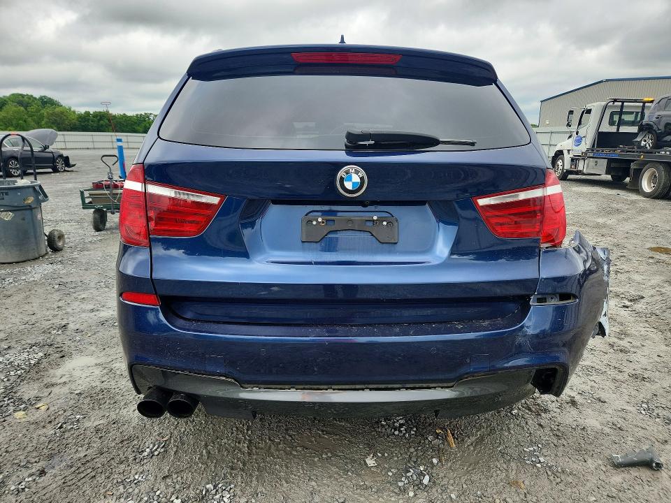 2012 BMW X3 VIN 5UXWX5C57CL718298 COPART salvage auction — REAR END, Nc - Salvage Certificate Of Title, sold $1,700 on 2026-07-29 (photo 6)
