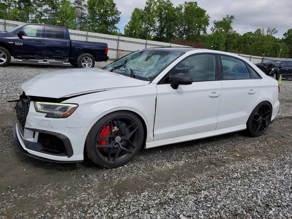 2018 Audi Rs3 VIN WUABWGFF9J1905864 COPART salvage auction — FRONT END, SC - CERT OF TITLE-SALVAGE, sold $12,300 on 2026-07-08 (photo 1)