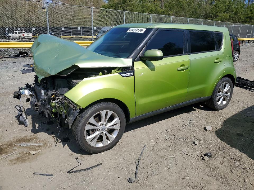 2015 Kia Soul VIN KNDJP3A56F7754662 COPART salvage auction — FRONT END, Md - Cert Of Salvage > 75% Damage, sold $325 on 2026-07-17 (photo 1)