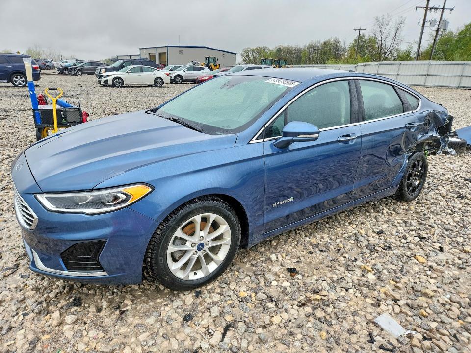 2019 Ford Fusion VIN 3FA6P0MU5KR147684 COPART salvage auction — ALL OVER, MI - CERTIFICATE OF TITLE, sold $1,800 on 2026-07-02 (photo 1)