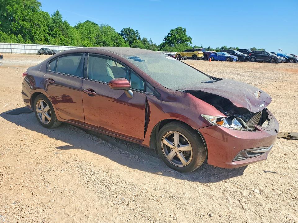 2015 Honda Civic VIN 19XFB2F54FE119852 COPART salvage auction — FRONT END, Nc - Salvage Certificate Of Title, sold $2,100 on 2026-07-06 (photo 4)