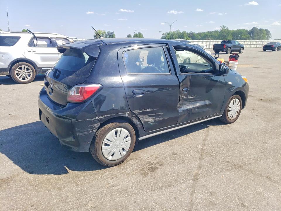 2021 Mitsubishi Mirage VIN ML32AUHJ7MH008438 COPART salvage auction — SIDE, Nc - Salvage Certificate Of Title, sold $2,200 on 2026-07-23 (photo 3)