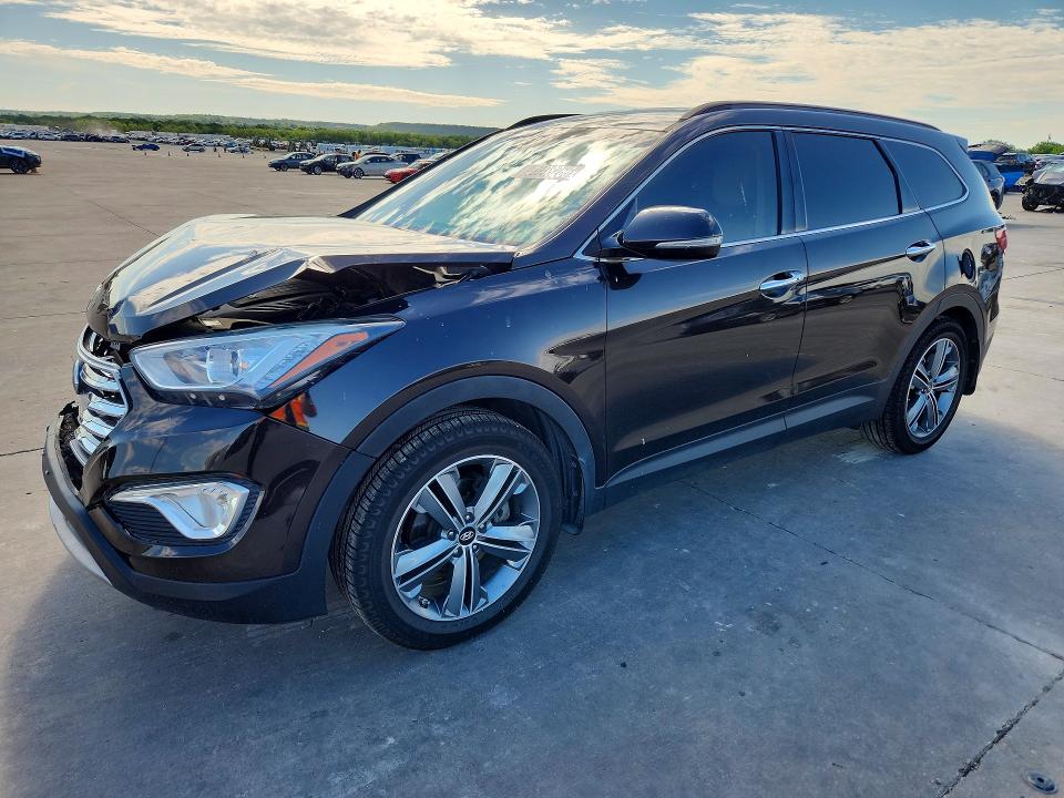 2016 Hyundai Santa fe VIN KM8SNDHF7GU142306 COPART salvage auction — FRONT END, Tx - Salvage Vehicle Title, sold $1,550 on 2026-07-23 (photo 1)