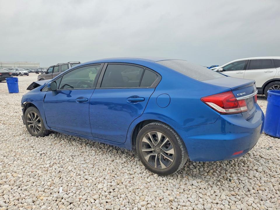 2013 Honda Civic VIN 19XFB2F86DE016424 COPART salvage auction — FRONT END, Tx - Salvage Vehicle Title, sold $2,300 on 2026-07-03 (photo 2)