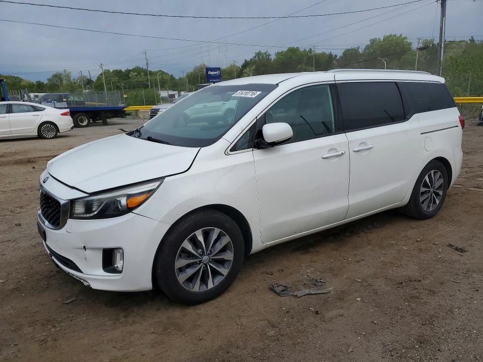 2016 Kia SEDONA VIN KNDMC5C13G6148192 COPART salvage auction — FRONT END, Md - Cert Of Salvage > 75% Damage, sold $350 on 2026-07-23 (photo 1)