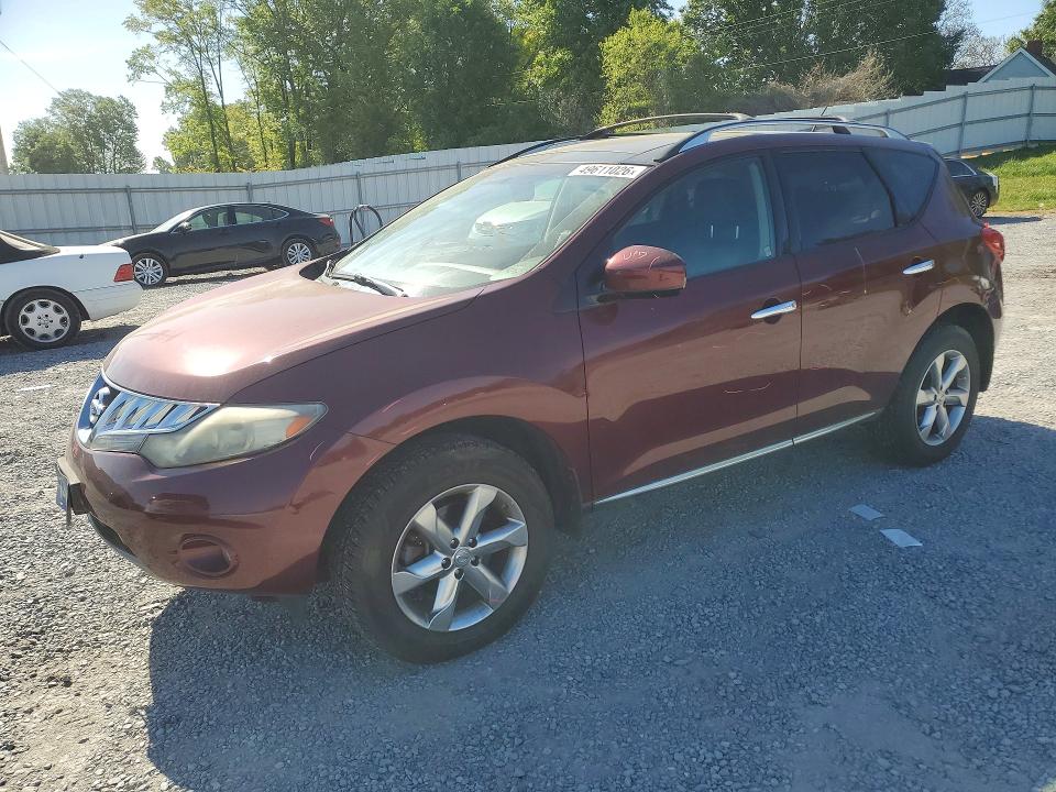 2010 Nissan Murano VIN JN8AZ1MW5AW133337 COPART salvage auction — FRONT END, NC - SALVAGE CERTIFICATE OF TITLE, sold $675 on 2026-07-22 (photo 1)
