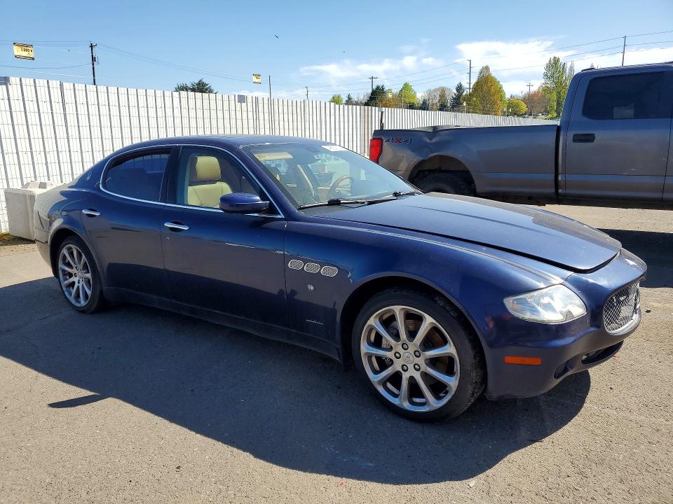 2007 Maserati Quattroporte VIN ZAMFE39A570029704 COPART salvage auction — MINOR DENT/SCRATCHES, Mt - Certificate Of Title, sold $3,200 on 2026-07-15 (photo 4)