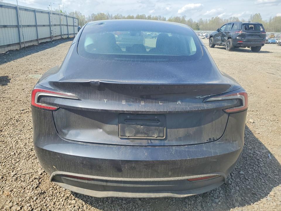2025 Tesla Model 3 VIN 5YJ3E1EA8SF981205 COPART salvage auction — FRONT END, Nj - Cert Of Title-Salvage, sold $9,800 on 2026-07-17 (photo 6)