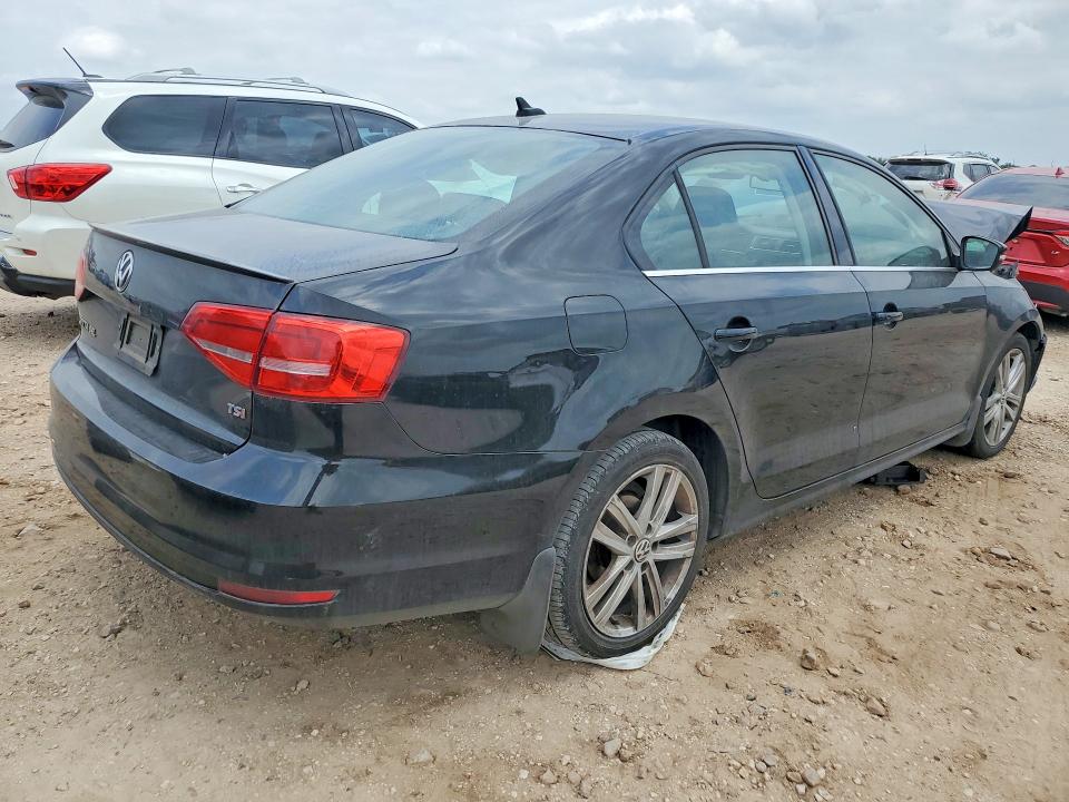 2015 Volkswagen Jetta VIN 3VWL17AJ7FM323023 COPART salvage auction — FRONT END, Tx - Salvage Vehicle Title, sold $625 on 2026-07-02 (photo 3)