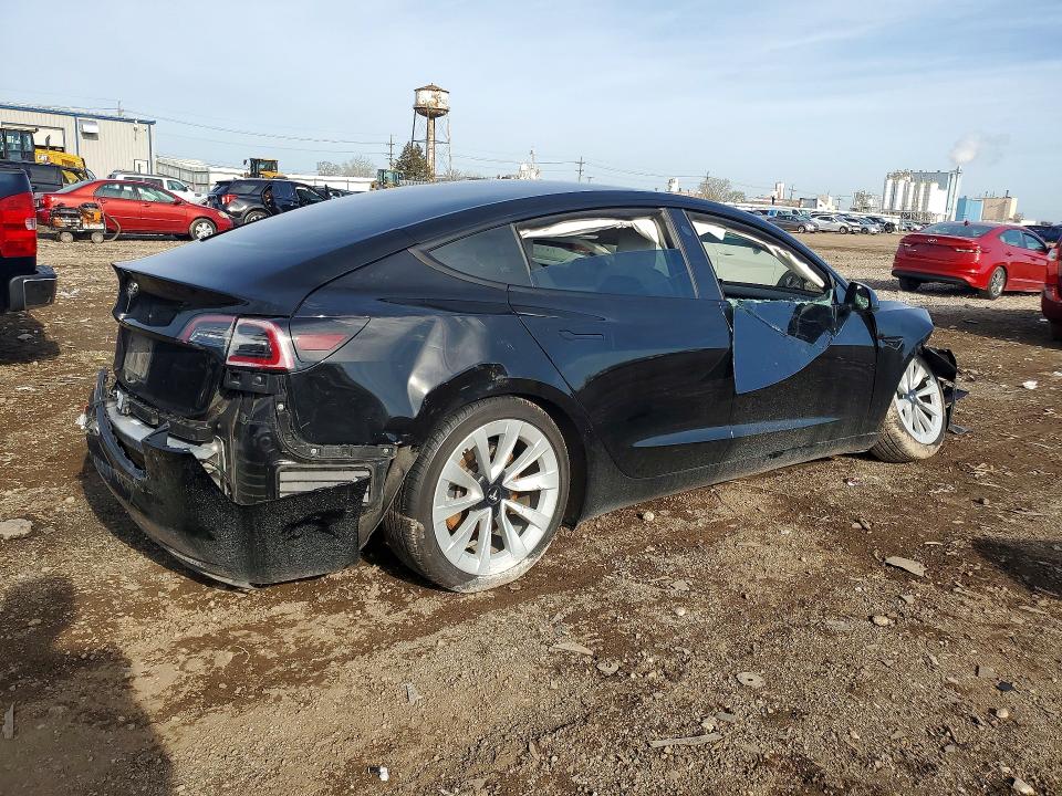 2021 Tesla Model 3 VIN 5YJ3E1EA5MF019088 COPART salvage auction — FRONT END, Il - Salvage Certificate, sold $1,750 on 2026-07-24 (photo 3)