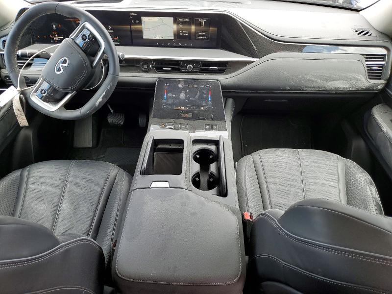 2025 Infiniti Qx80 VIN JN8AZ3DE9S9701074 COPART salvage auction — FRONT END, Tx - Salvage Vehicle Title, sold $35,750 on 2026-07-02 (photo 8)