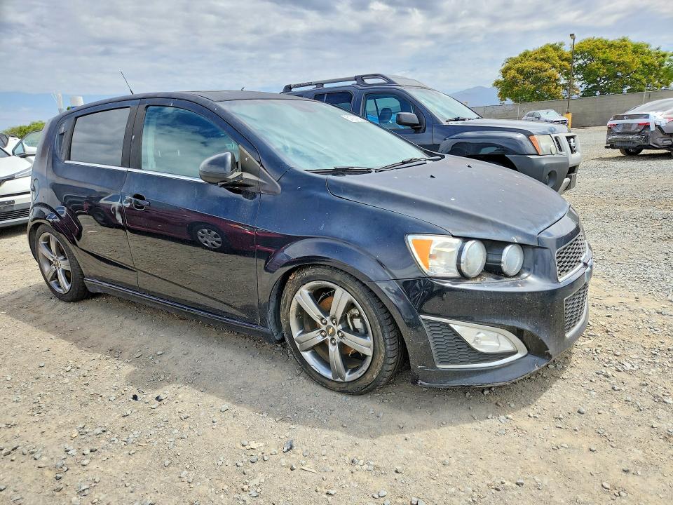 2013 Chevrolet SONIC VIN 1G1JH6SB3D4152960 COPART salvage auction — FRONT END, Ca - Dis/Dlr/Exp App For Dup Clean, sold $400 on 2026-07-10 (photo 4)