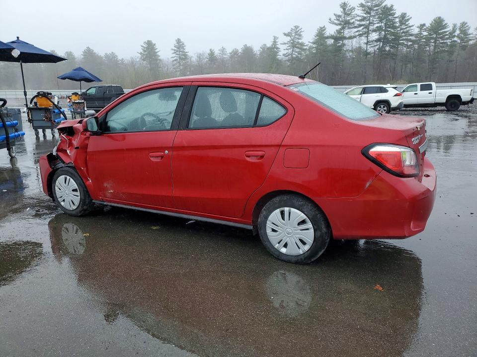 2021 Mitsubishi Mirage VIN ML32FUFJ3MHF01010 COPART salvage auction — FRONT END, ID - SALVAGE CERTIFICATE OF TITLE, sold $2,050 on 2026-07-24 (photo 2)