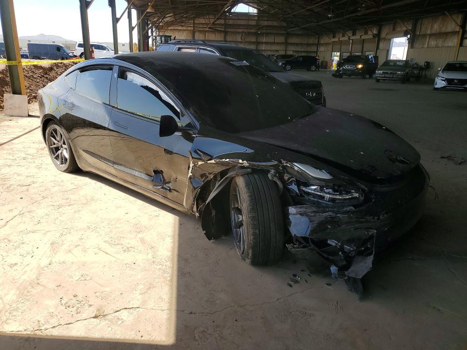 2022 Tesla Model 3 VIN 5YJ3E1EA0NF106527 COPART salvage auction — FRONT END, AZ - CERT OF TITLE - SALVAGE, sold $5,900 on 2026-07-27 (photo 4)