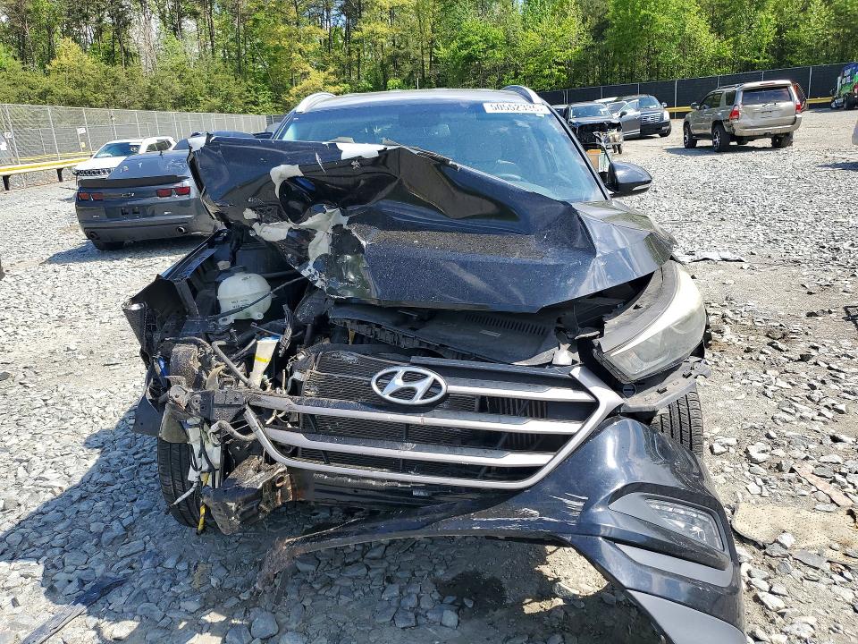 2016 Hyundai Tucson VIN KM8J33A27GU242070 COPART salvage auction — FRONT END, Md - Cert Of Salvage > 75% Damage, sold $825 on 2026-07-10 (photo 5)