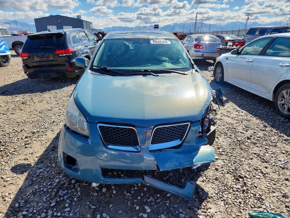 2009 Pontiac Vibe VIN 5Y2SP670X9Z457422 COPART salvage auction — FRONT END, Ut - Salvage Certificate, sold $350 on 2026-07-07 (photo 5)